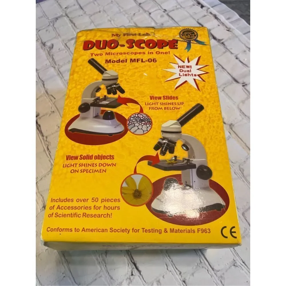My First Lab Duo-Scope Kids Microscope Model MFL-06 Science Learning Homeschool